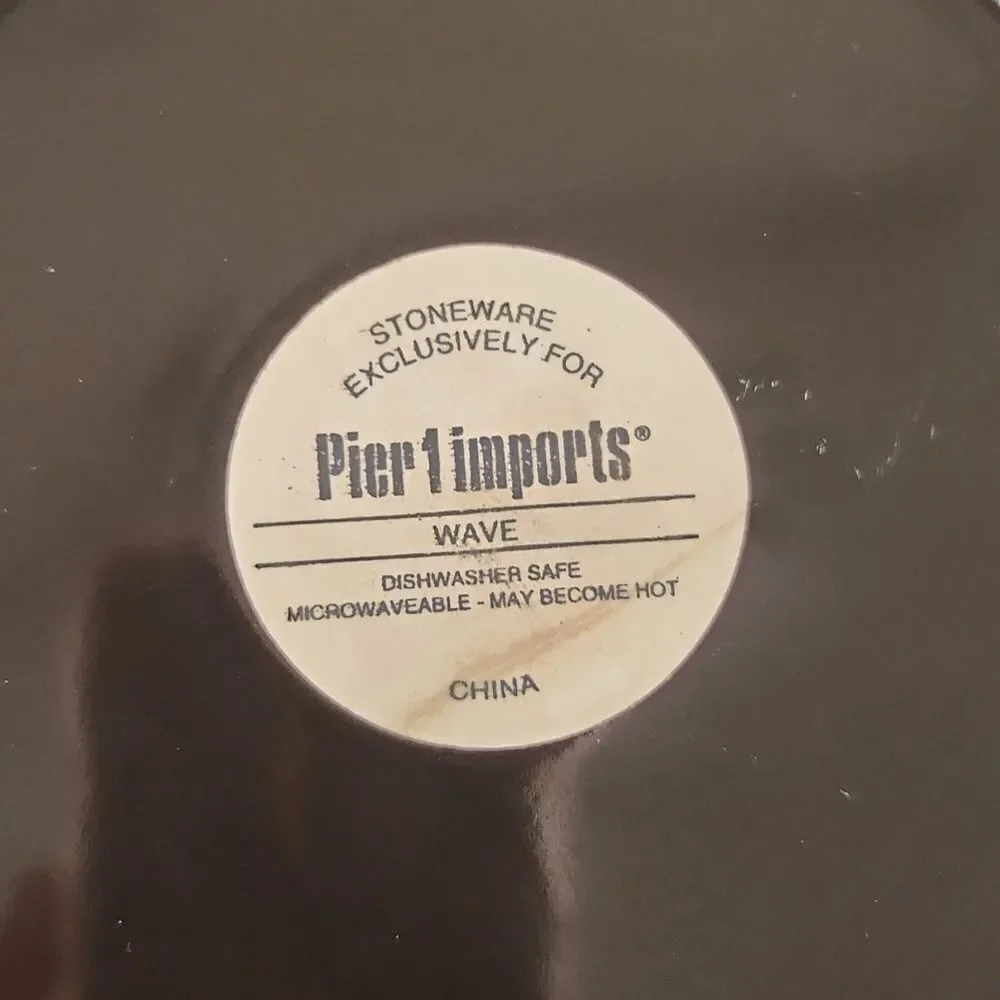 Pier 1 Imports Wave Salad Plate 8 3/8